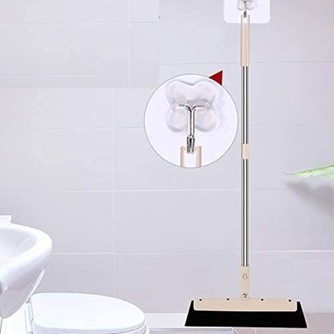 Aiwanto 2Pcs Wiper Long Hand Wiper Squeegee Floor Cleaning Wiper Bathroom Washroom Cleaning Wiper