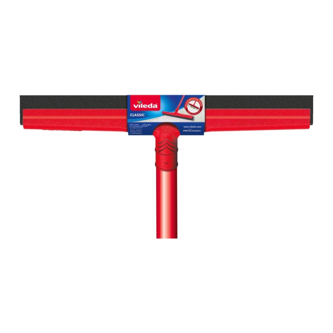 Vileda Classic Floor Wiper With Stick Red 42cm