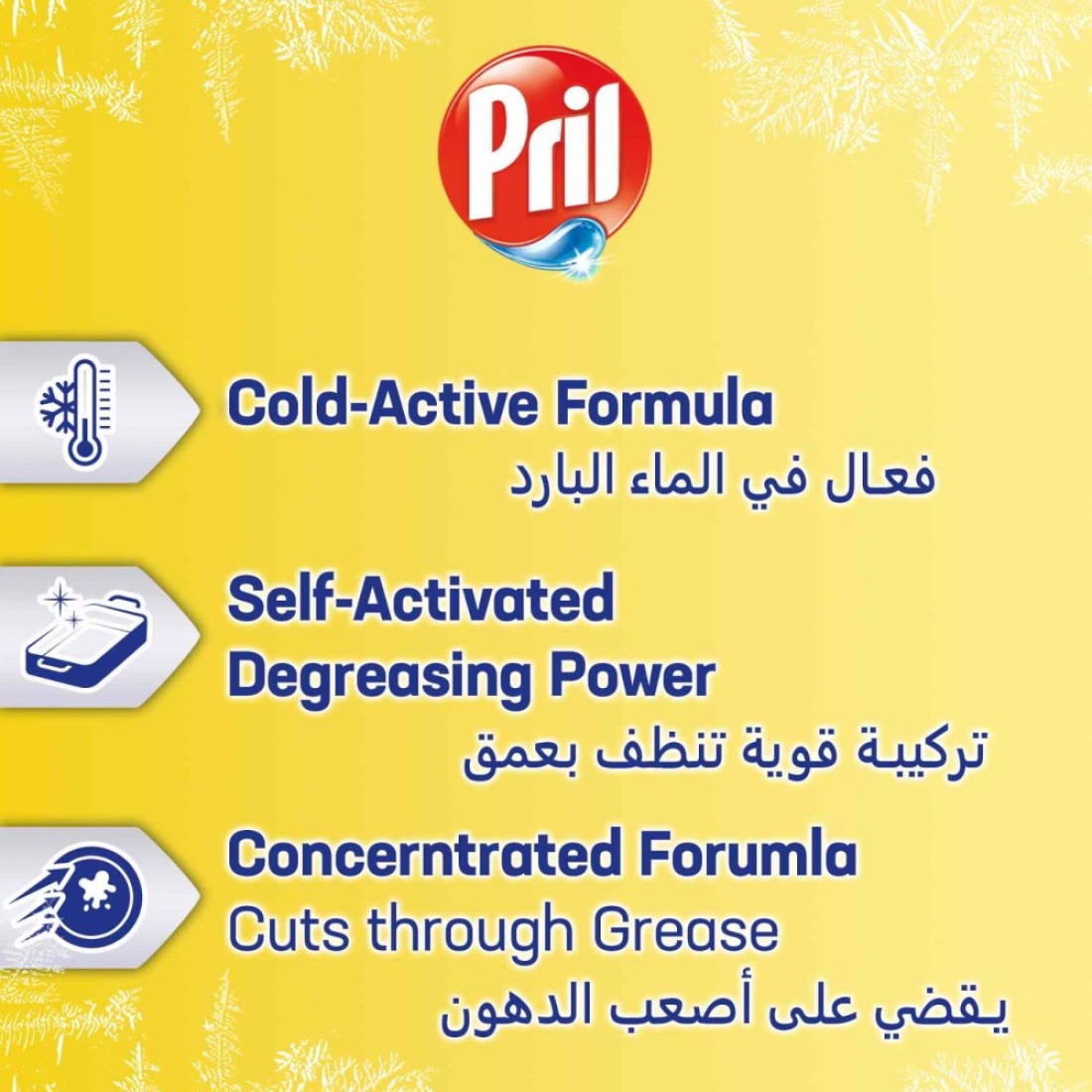 Pril Cold Power Hand Dishwashing Liquid Lemon 950ml Pack of 2