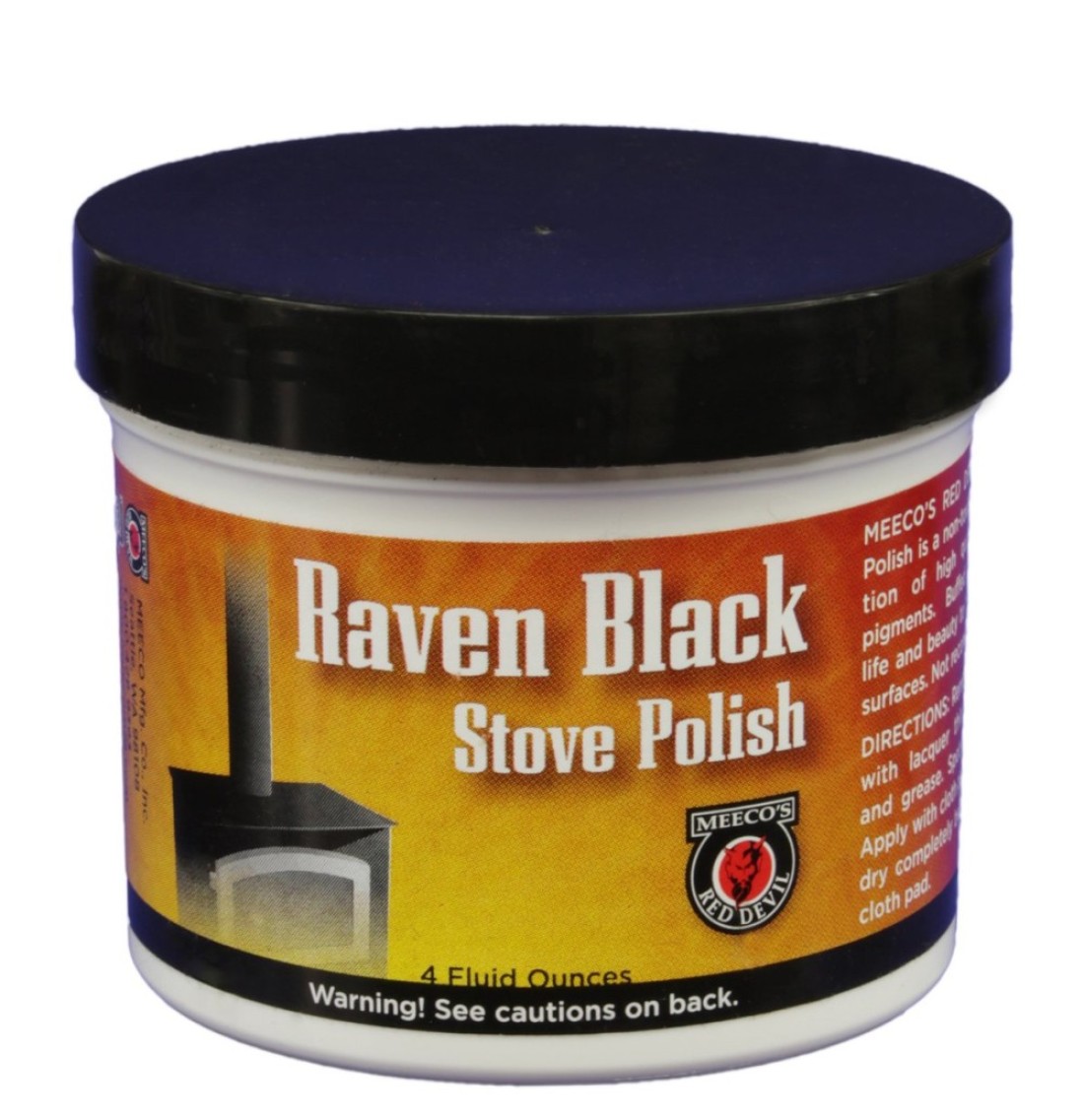 MEECOS RED DEVIL 4oz Black Stove Polish