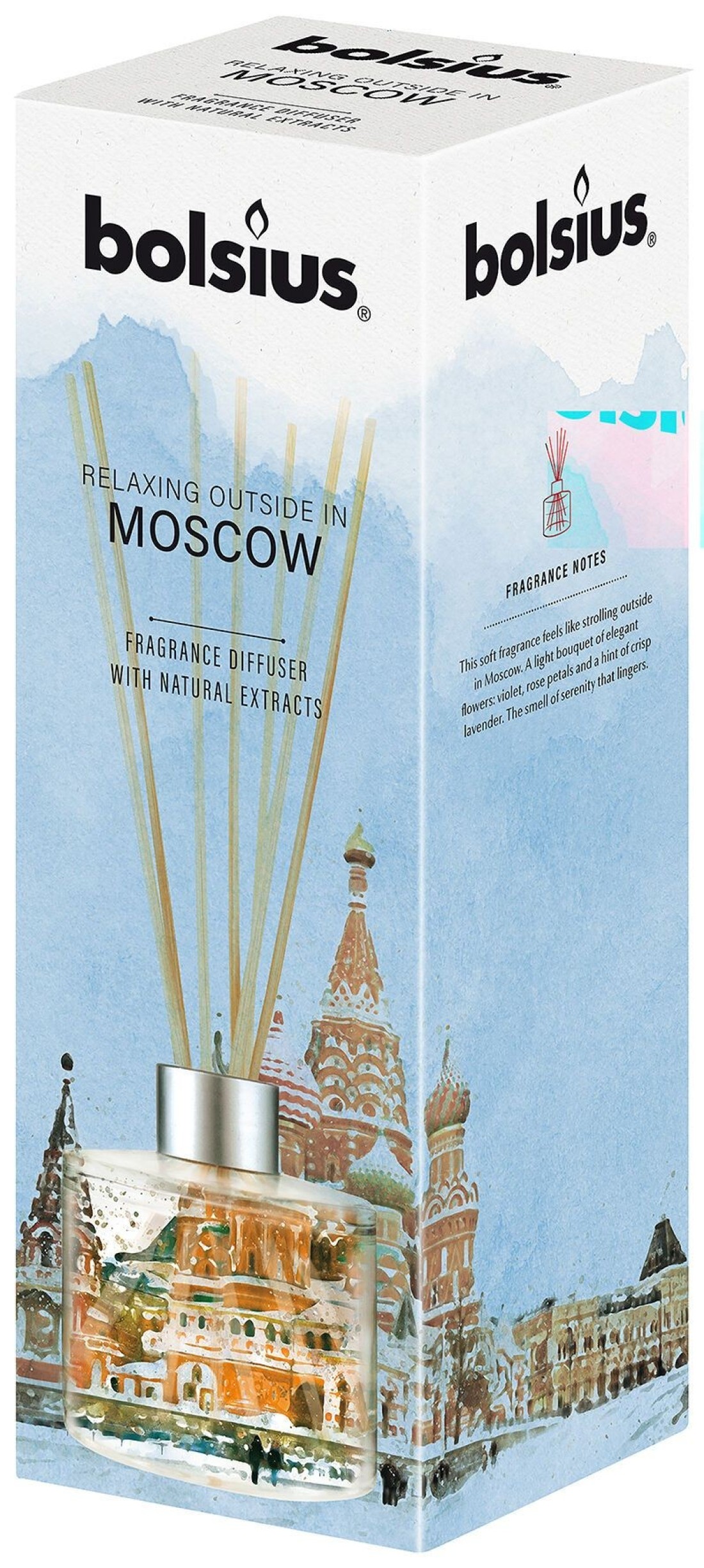 Bolsius Moscow Fragrance Diffuser With Natural Extracts, 100ml