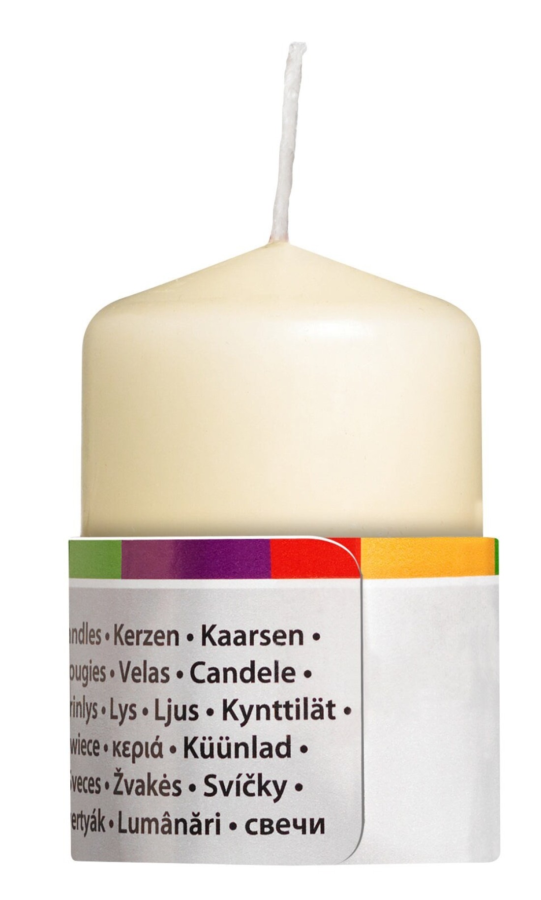 Bolsius Unscented Pillar Candles, Pack Of 4