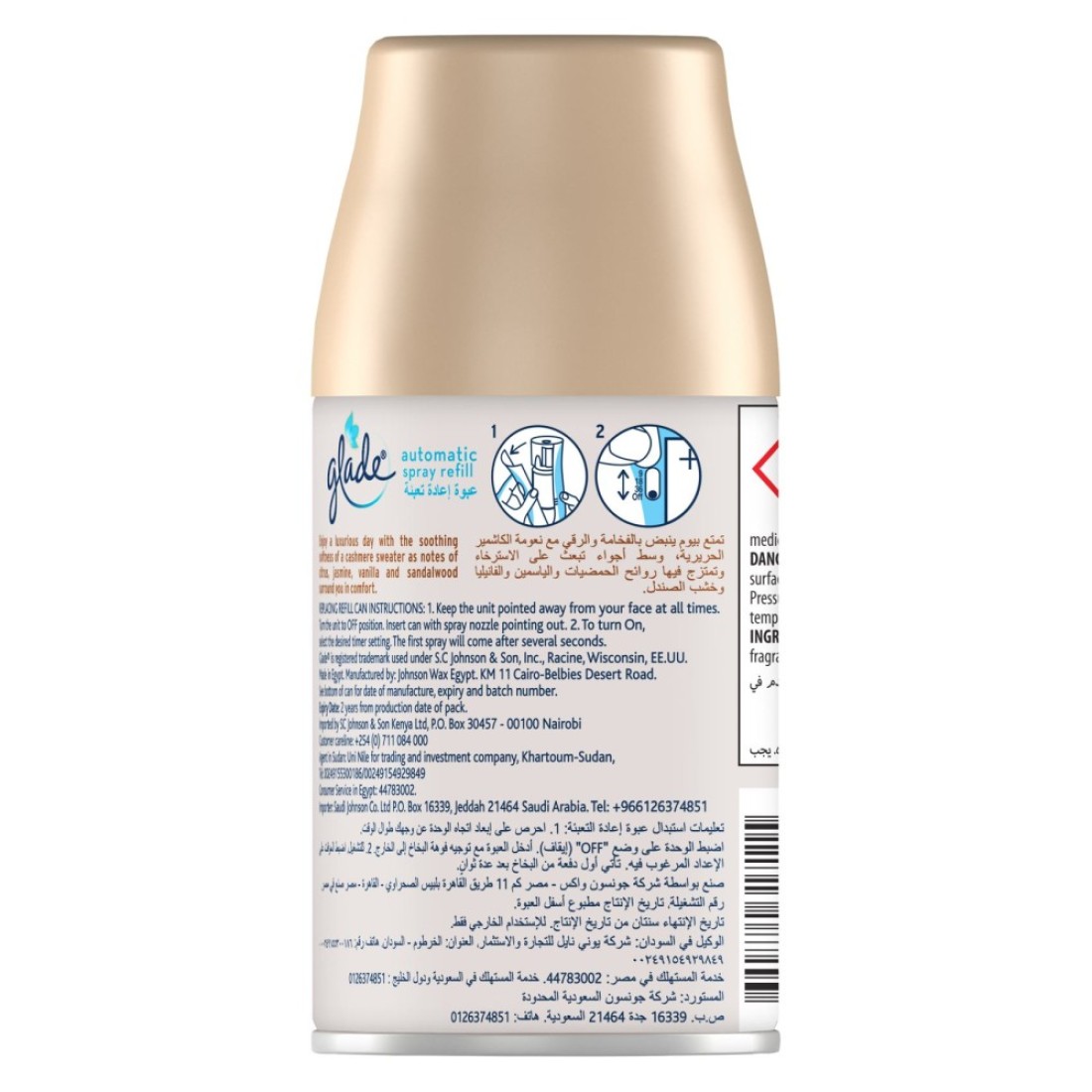 Glade Automatic Spray Refill Cashmere Woods Air Freshener 269ml