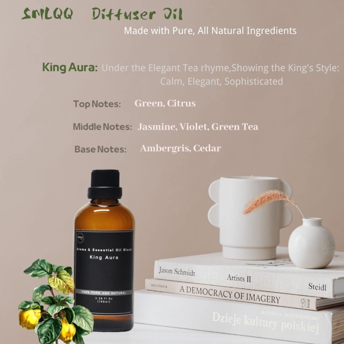 Hotel Scents King Aura Aroma Oil Refill 100 ml Luxury Hotel Collection Diffuser Oil Scents for Scent Air Machine Home Luxury Scents for Diffuser 338 zo