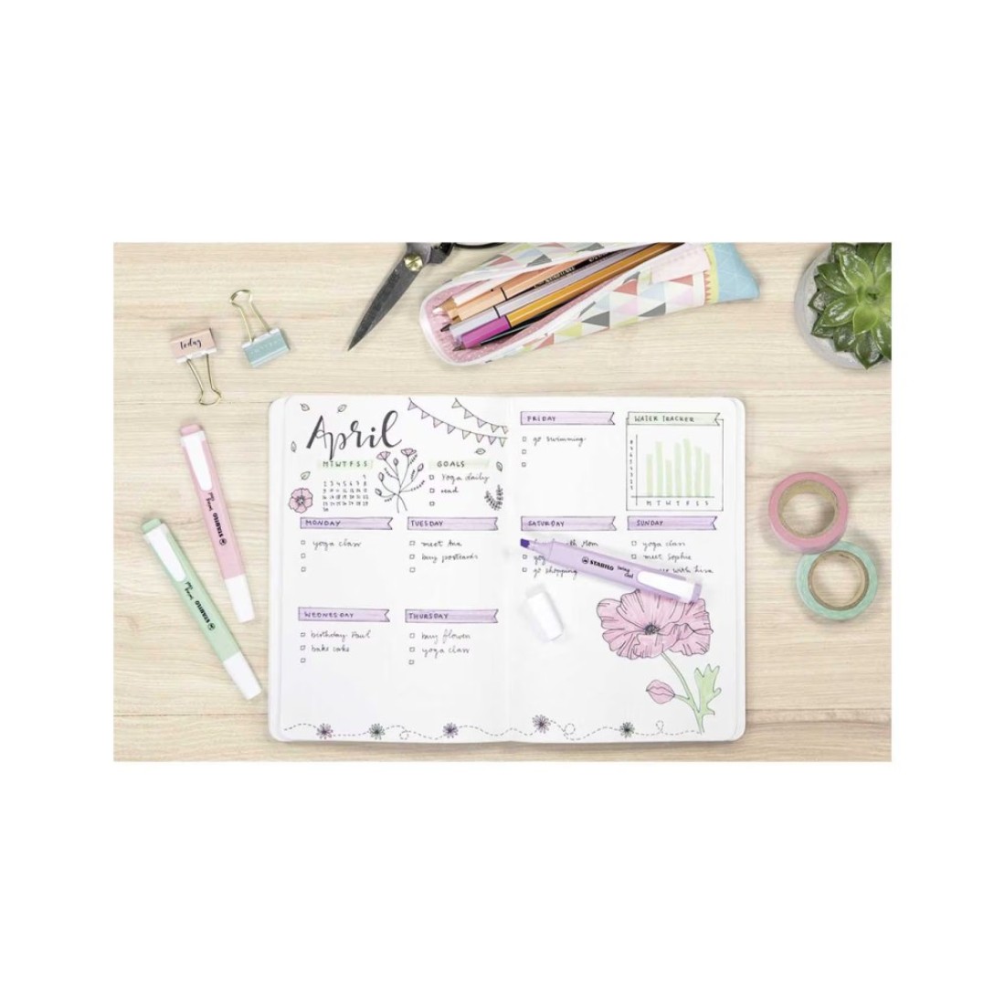 Stabilo Swing Cool Pastel Highlighter Pen Multicolour 4 PCS