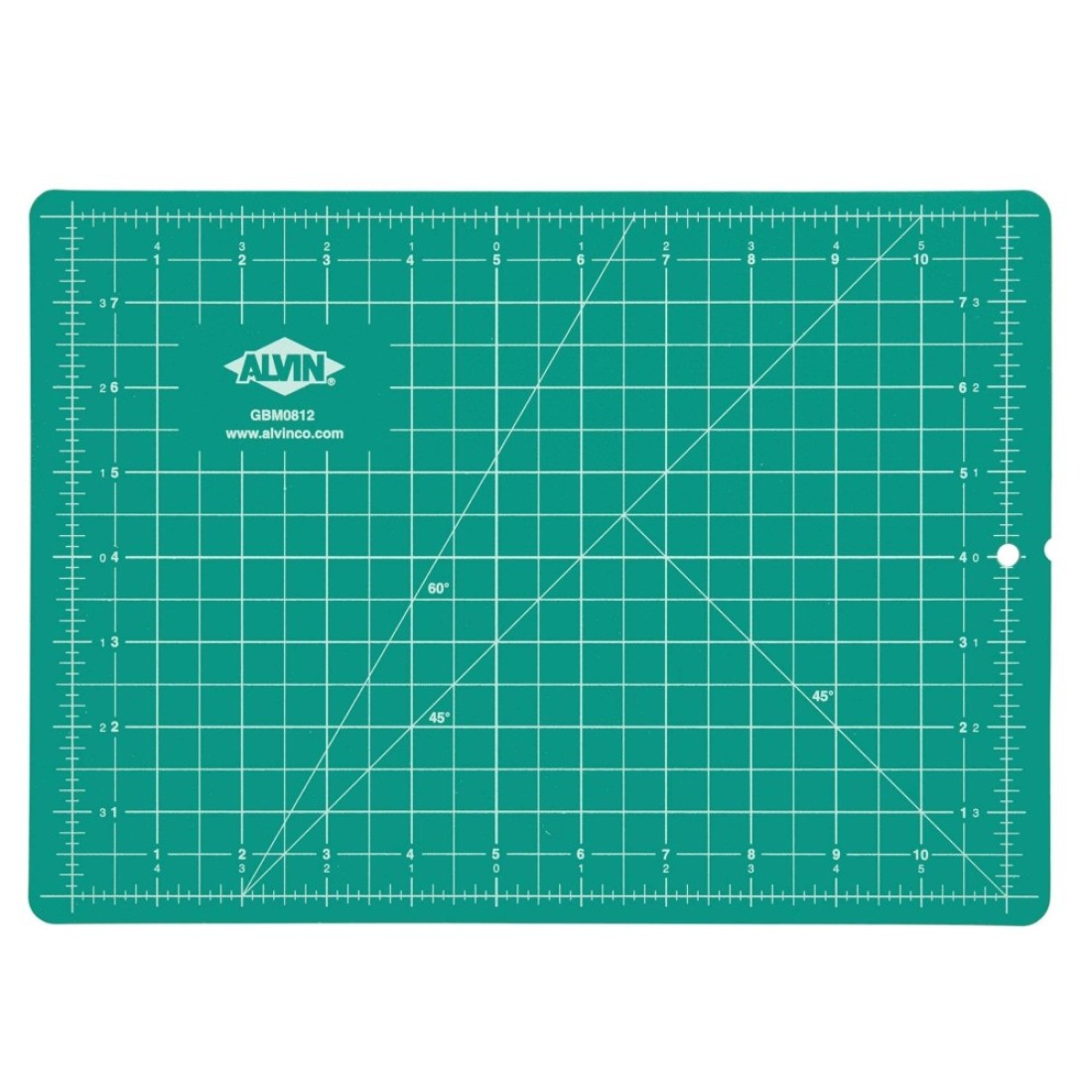 ALVIN GBM SelfHealing Cutting Mat 85 x 12 inch DoubleSided GreenBlack 5Layer Gridded Surface for Arts Crafts and Sewing Model GBM0812