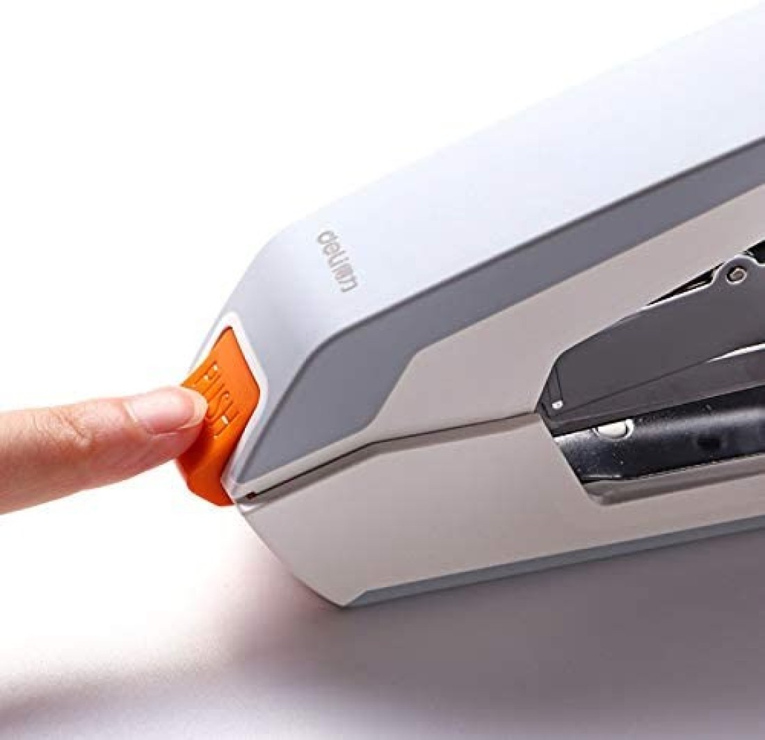 Aiwanto DELI 0371 Stapler, Desktop Stapler 40-Sheet Capacity Stapler (White)