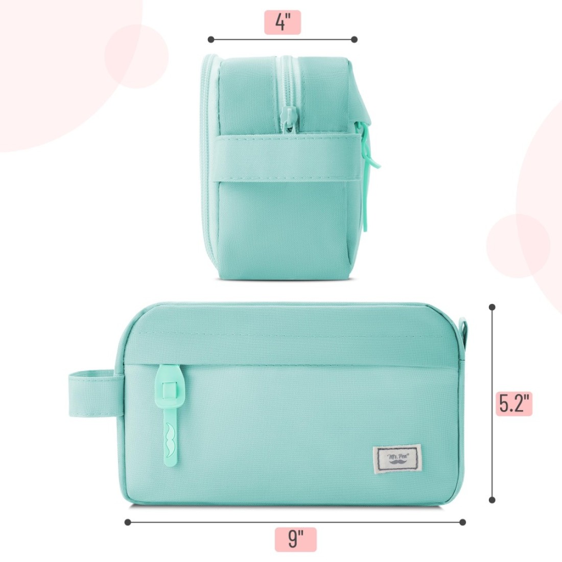 Mr Pen Large Capacity Pencil Case Mint Green Pencil Pouch Pencil Bag Pen Case Pen Pouch Pen Bag Pencil Pouches Pencil Bags Green Pencil Case School Pencil Case College Pencil Case