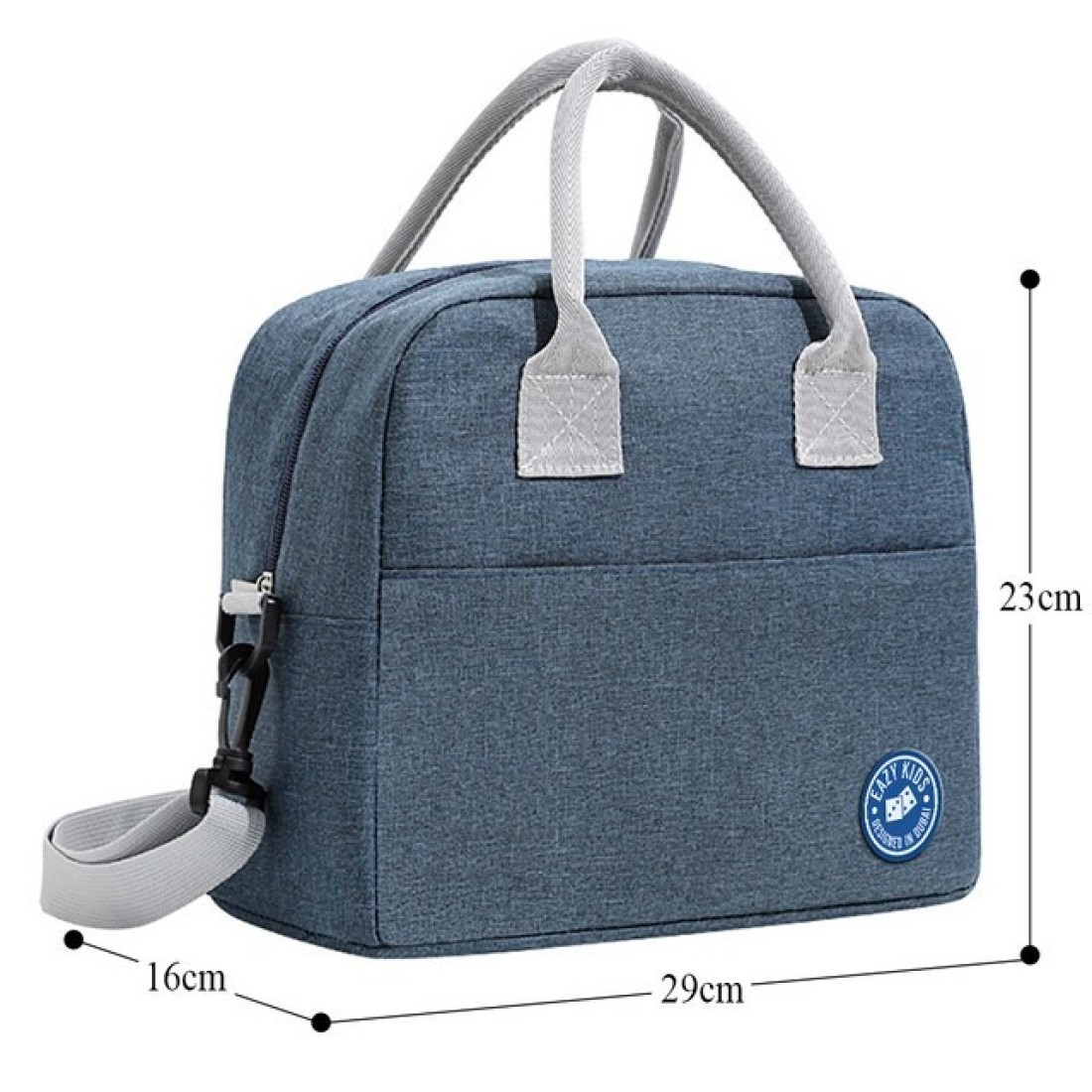 Eazy Kids Insulated Lunch Bag- Blue