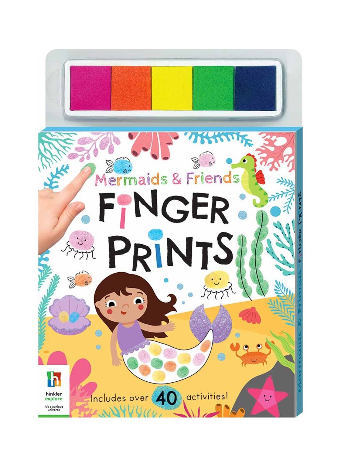 Hinkler Mermaids &amp; Friends Finger Prints Kit