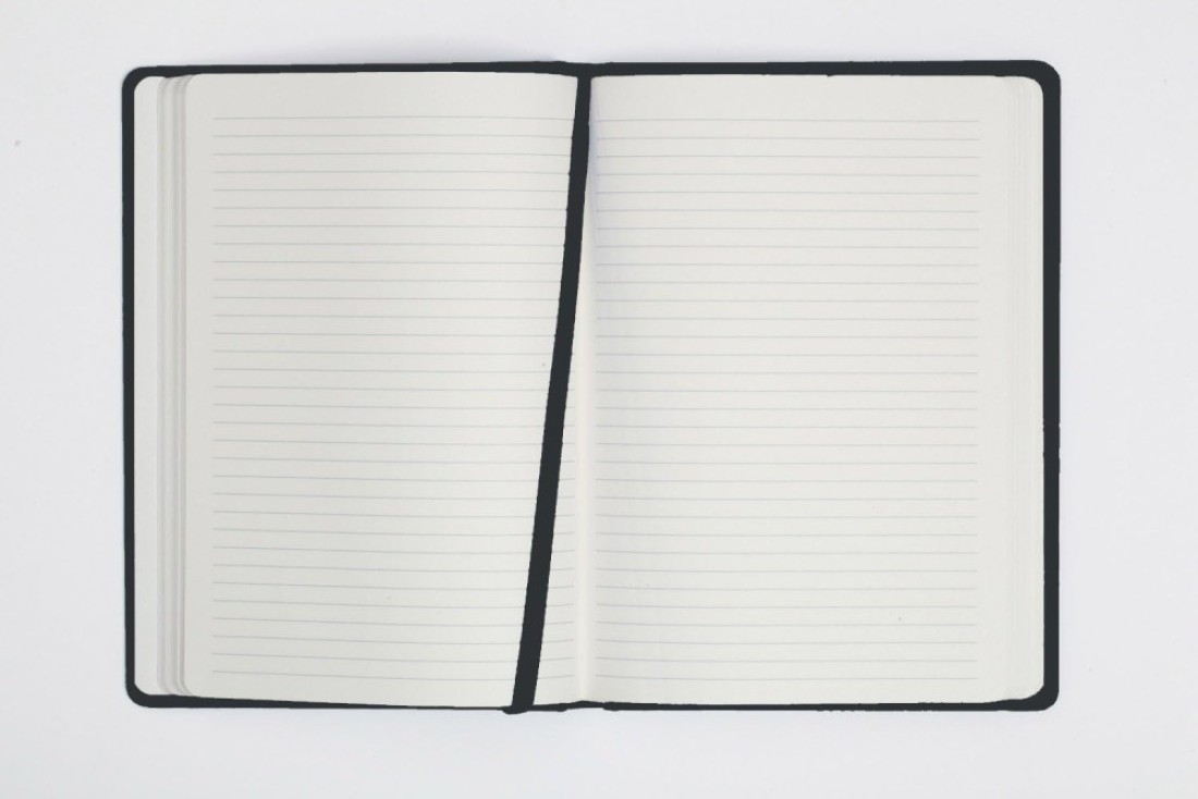 Collins Legacy A4 Hard Cover Notebook, 240 80gsm Ruled Pages - Black Cover
