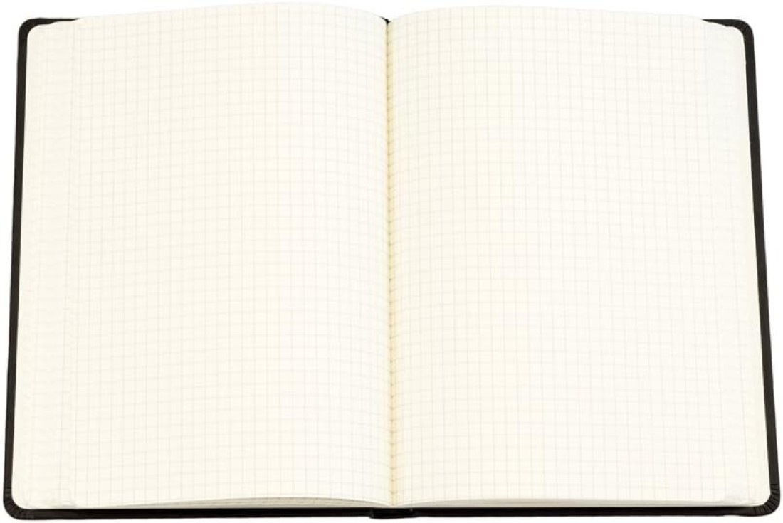 Collins Legacy A5 Hard Cover Notebook, 240 80gsm Square Pages - Black Cover