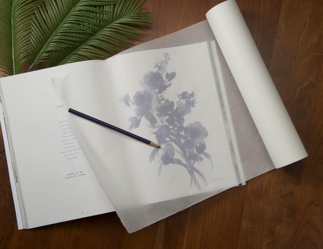 Bienfang Sketching Tracing Paper Roll White 12 Inches x 20 Yards for Drawing Trace Sketch Sewing Pattern