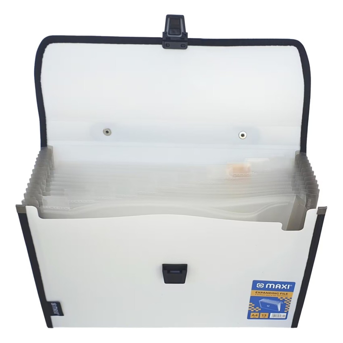 Maxi Expanding File with Handle A4 Size 13 Tab White
