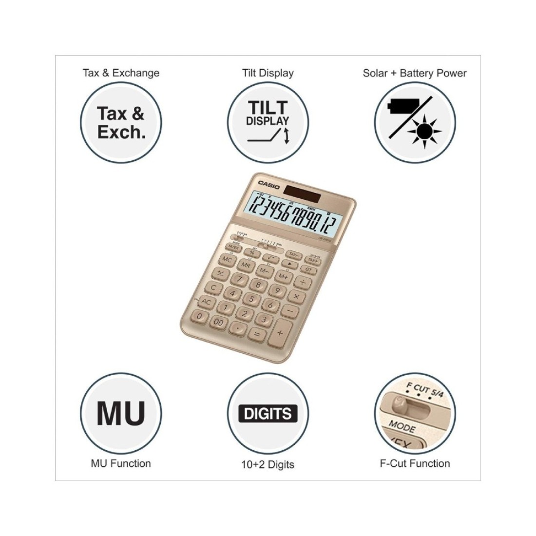 Casio Premium And Stylish Desktop Calculator JW-200SC