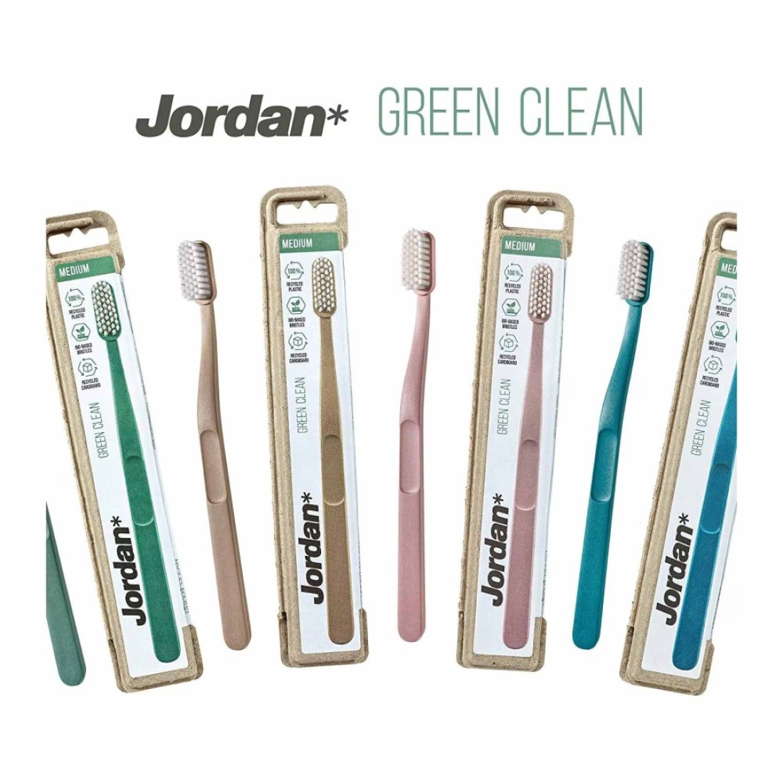 Jordan Green Clean Medium Toothbrush Blue