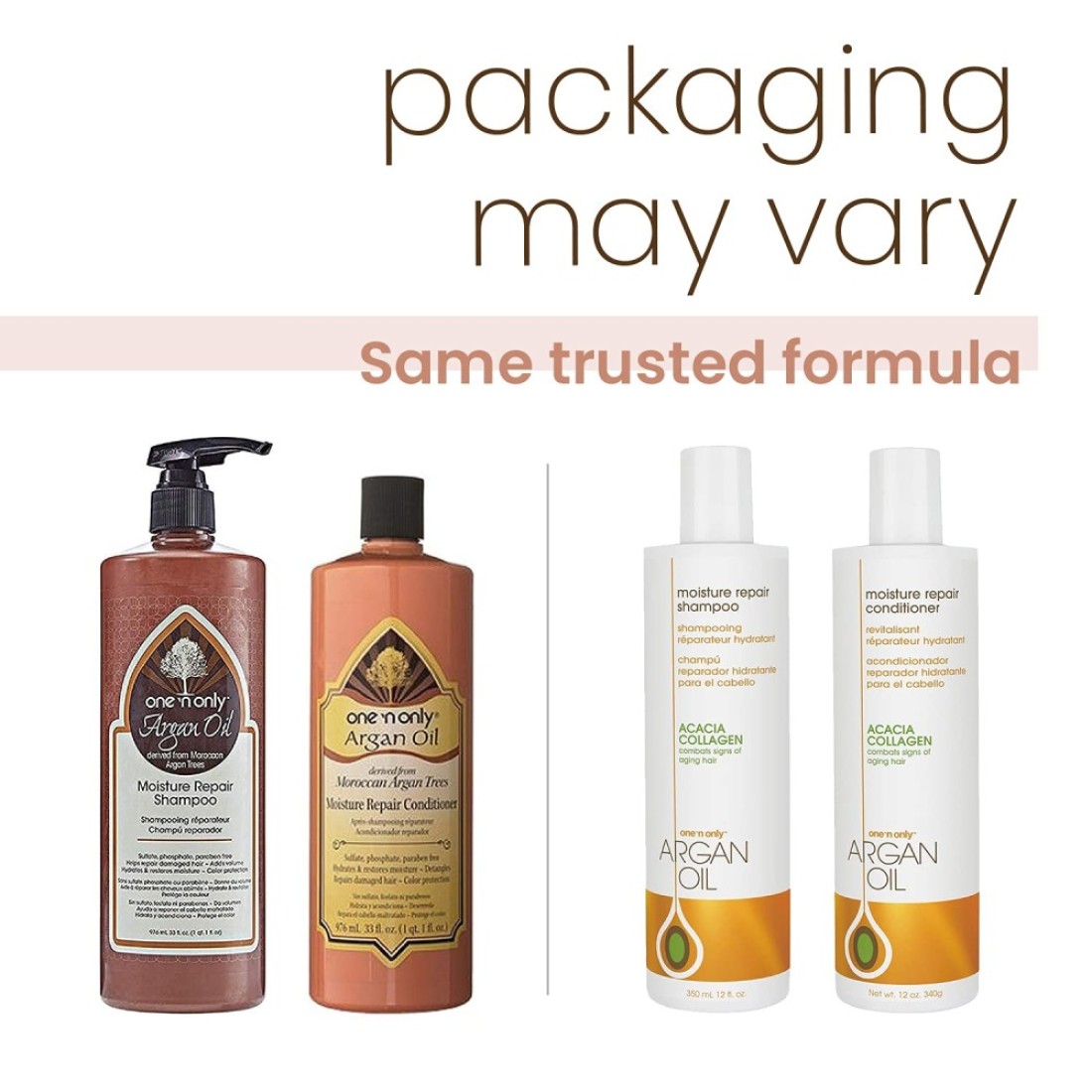 One n Only Argan Oil Moisture Repair Shampoo And Conditioner Set 33 Oz Each