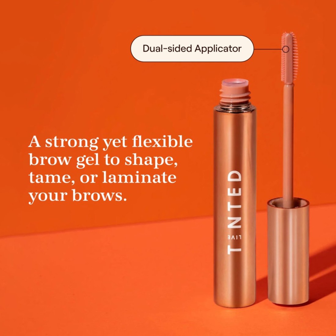Live Tinted Huebrow Clear Eyebrow Gel Flexible Hold That Shapes Laminates with a DualSided Applicator No Flaking Easy to Use 0425oz 123mL