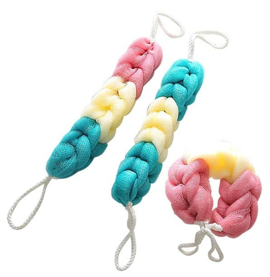 3 Packed Soft Shower Mesh Foaming Sponge Exfoliating Scrubber Bath Shower Sponge Mesh Bath And Shower Sponge For Body Wash Shower For Women And Men.