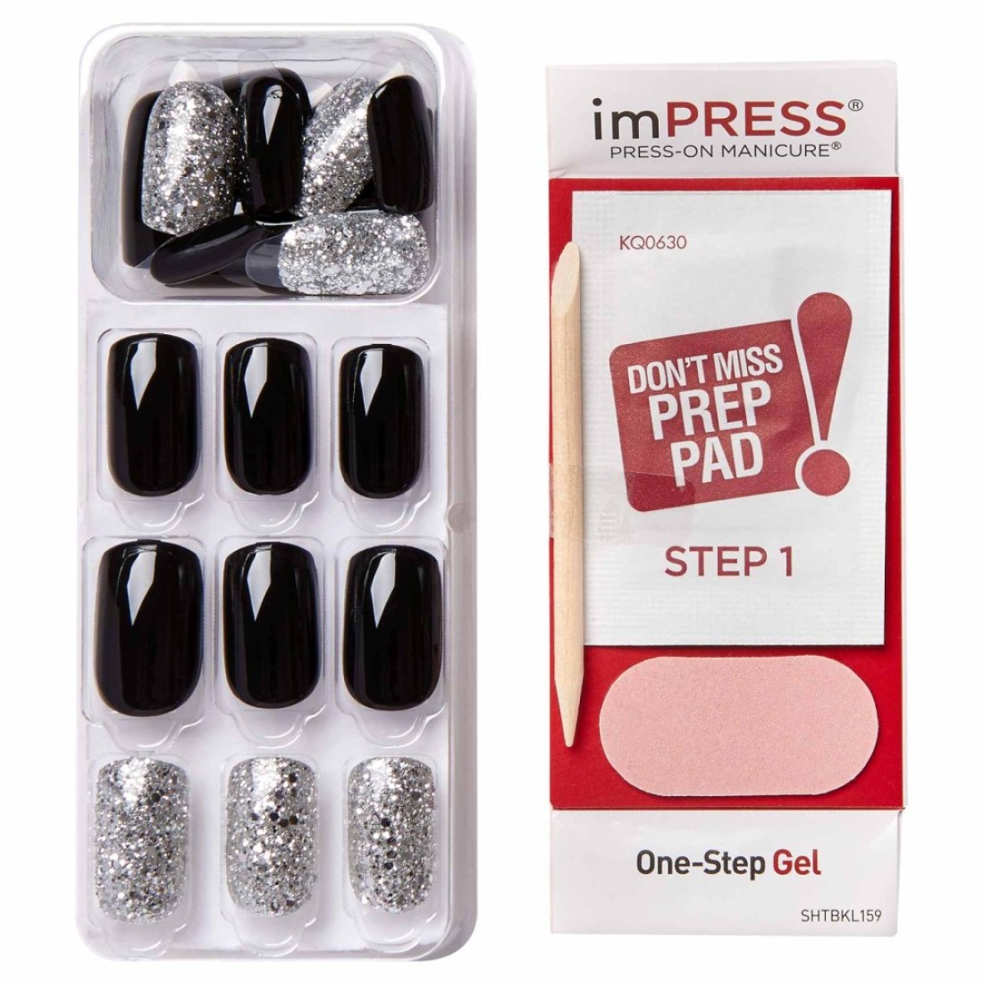 Kiss Impress Press-On Manicure False Nails KIMM11C, Destiny, Medium