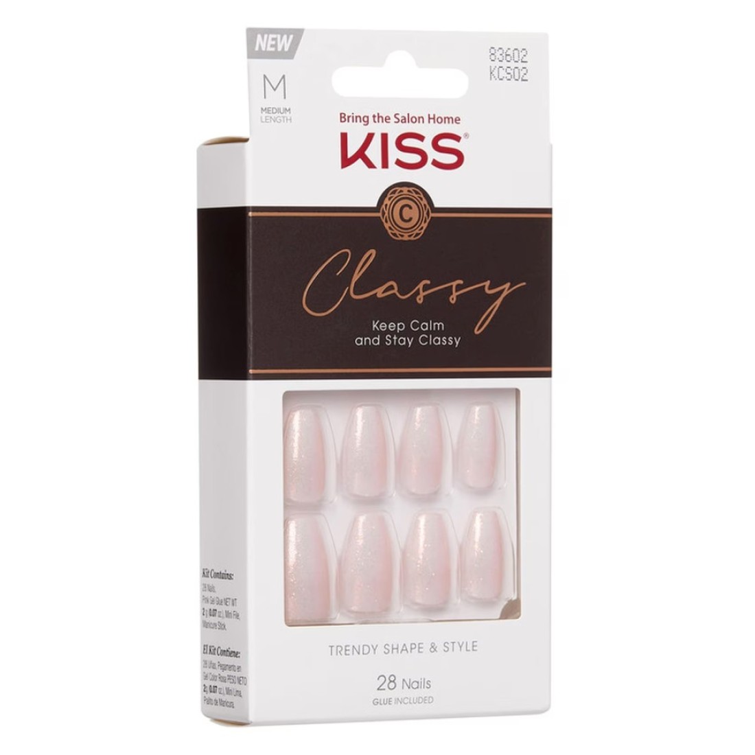 Kiss False Nails KCS02 Multicolour 28 PCS
