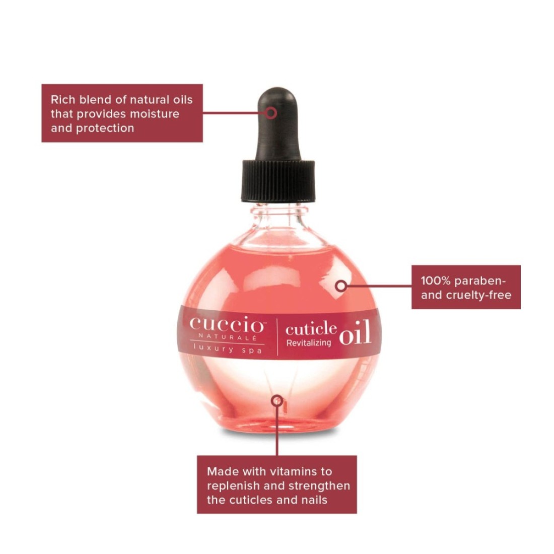 Cuccio Naturale Revitalizing Cuticle Hydrating Oil For Repaired Cuticles Overnight Remedy For Damaged Skin And Thin Nails Paraben CrueltyFree Formula Pomegranate And Fig 25 Oz