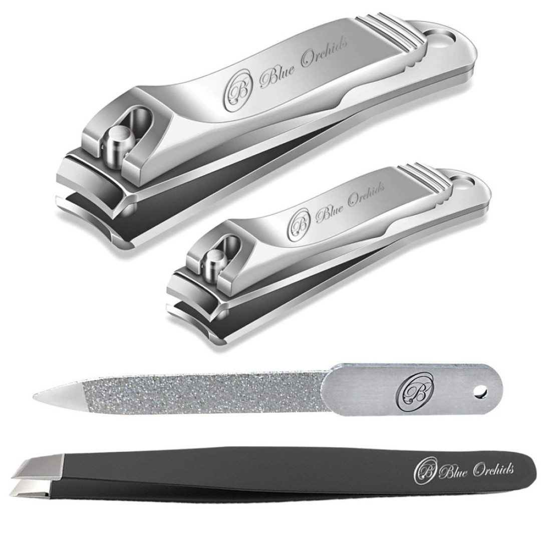 Nail Clippers fingernail and toenail Clipper for Men and Women Mens Nail Cutter Trimmer for Toe Nail and Finger Nail with Nail File and Slant Tweezers