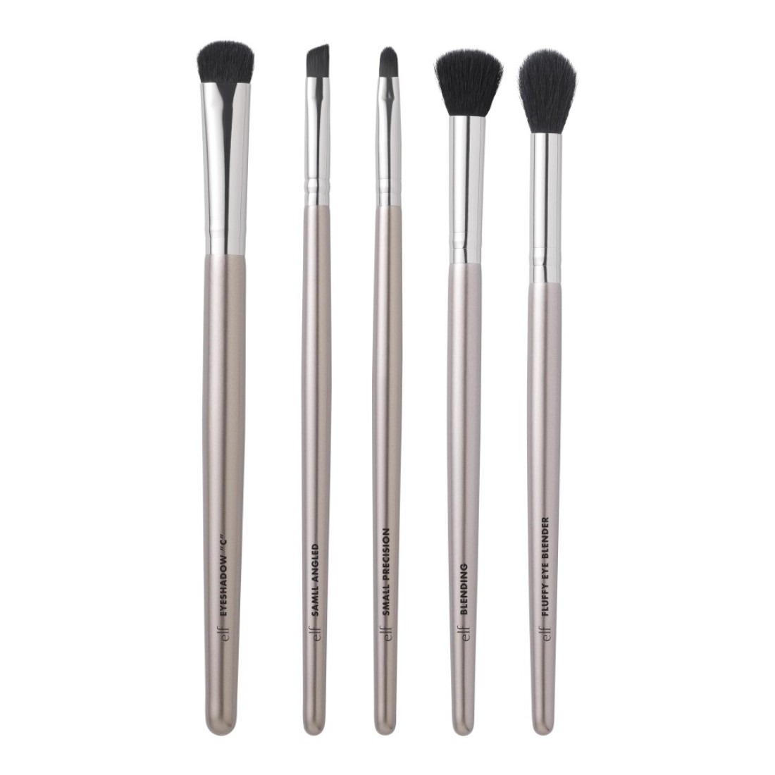 elf Smoky Eye Brush Kit Synthetic 5Piece Set 82021 Brush Handle Color May Vary