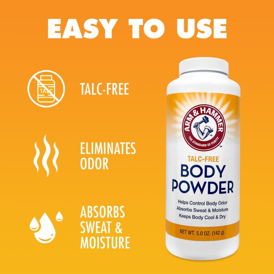 TalcFree Body Powder for Body Odor Sweat Moisture 3 pack