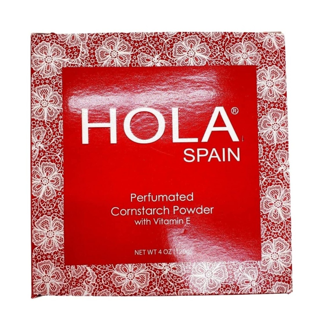 Hola Spain Skin Petal Body Talc Dusting Powder Puff 4 oz
