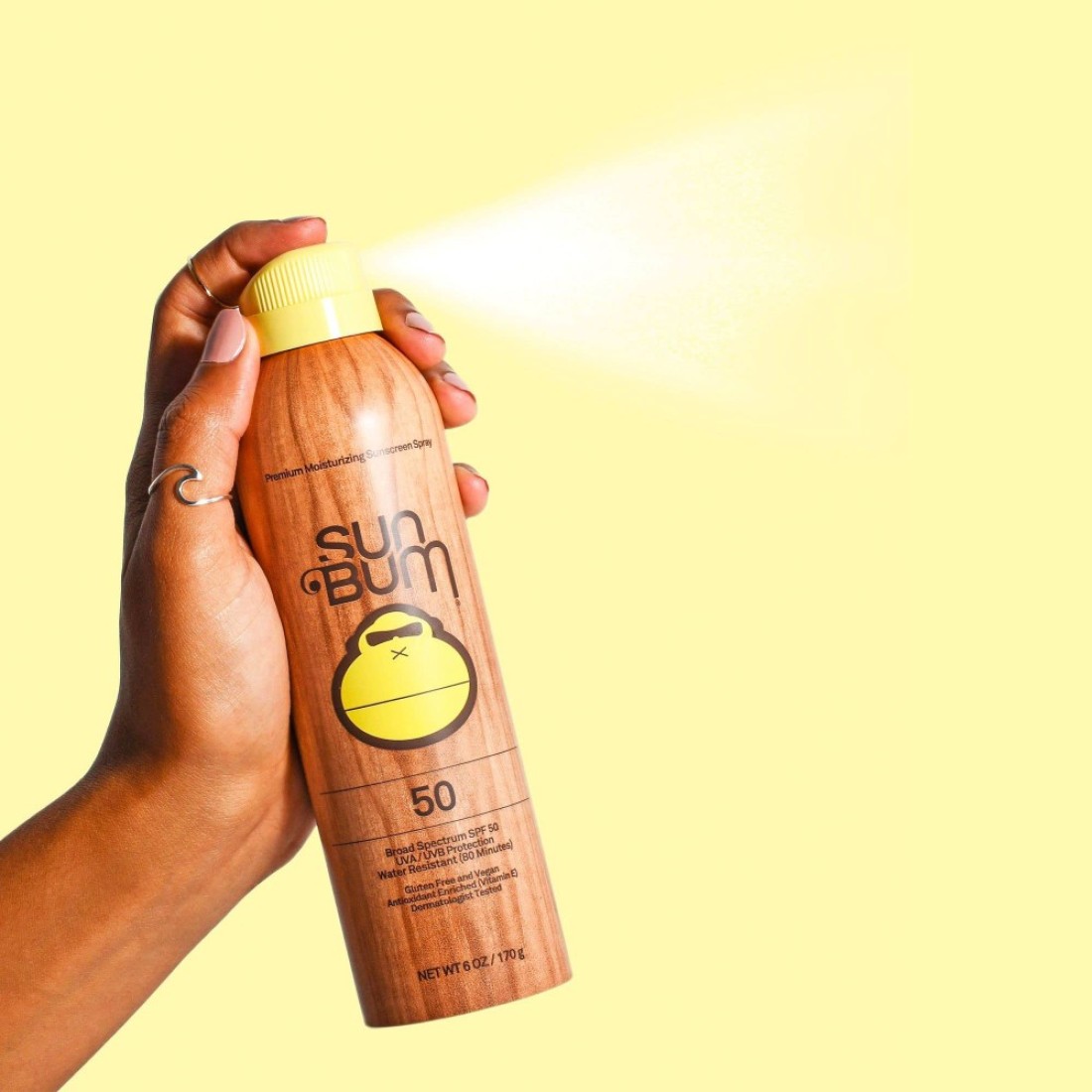 Sun BumOriginal SPF 50 Sunscreen Spray Vegan and Hawaii 104 Act Compliant Octinoxate Oxybenzone Free Broad Spectrum Moisturizing UVAUVB Sunscreen with Vitamin E 6 oz natural