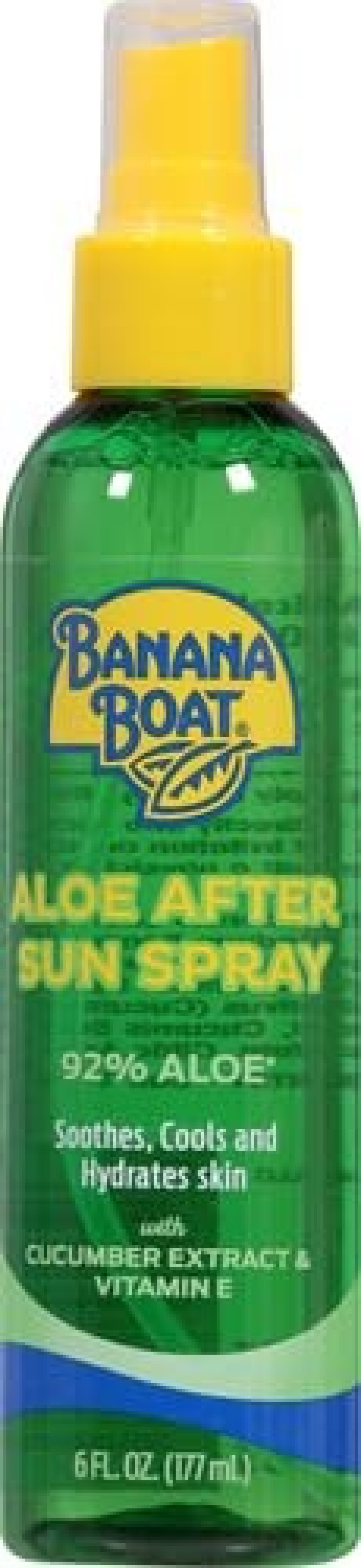 Banana BoatAloe After Sun Spray 6oz Aloe Vera Spray with Cucumber Extract and Vitamin E After Sun Care After Sun Aloe Aloe Spray for Sunburn Relief 6oz