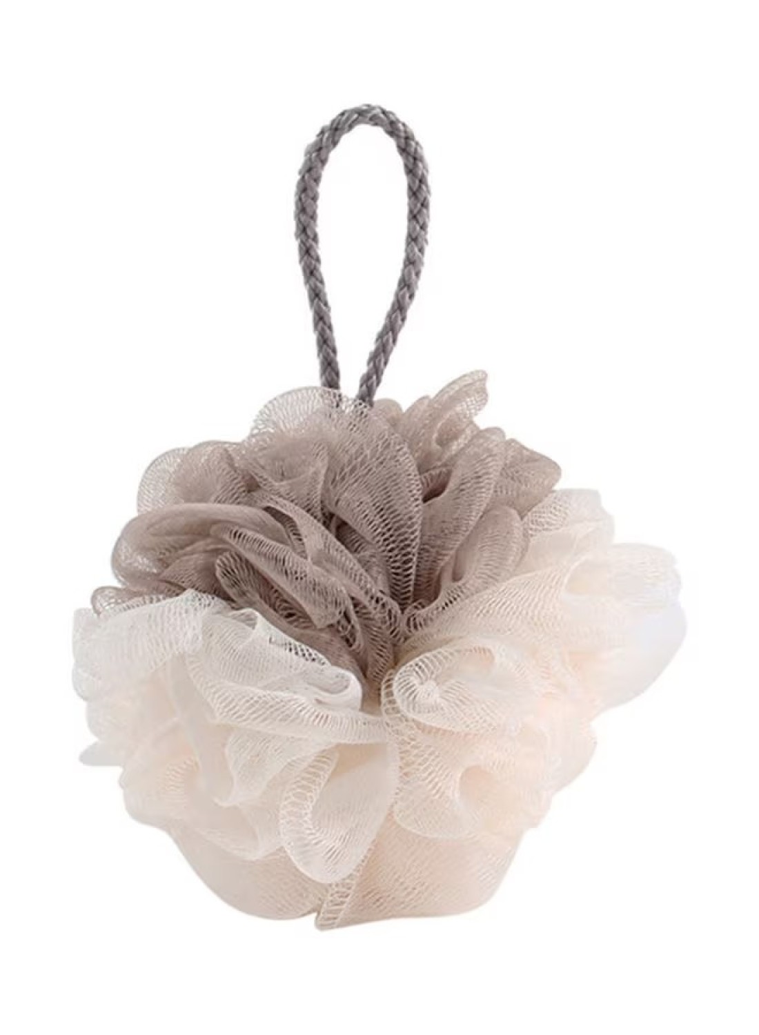 Marrkhor Large Soft Scrubbing Body Sponge Shower Loofah Cleaning Massage Tool, Brown/White, 20X10X5Cm