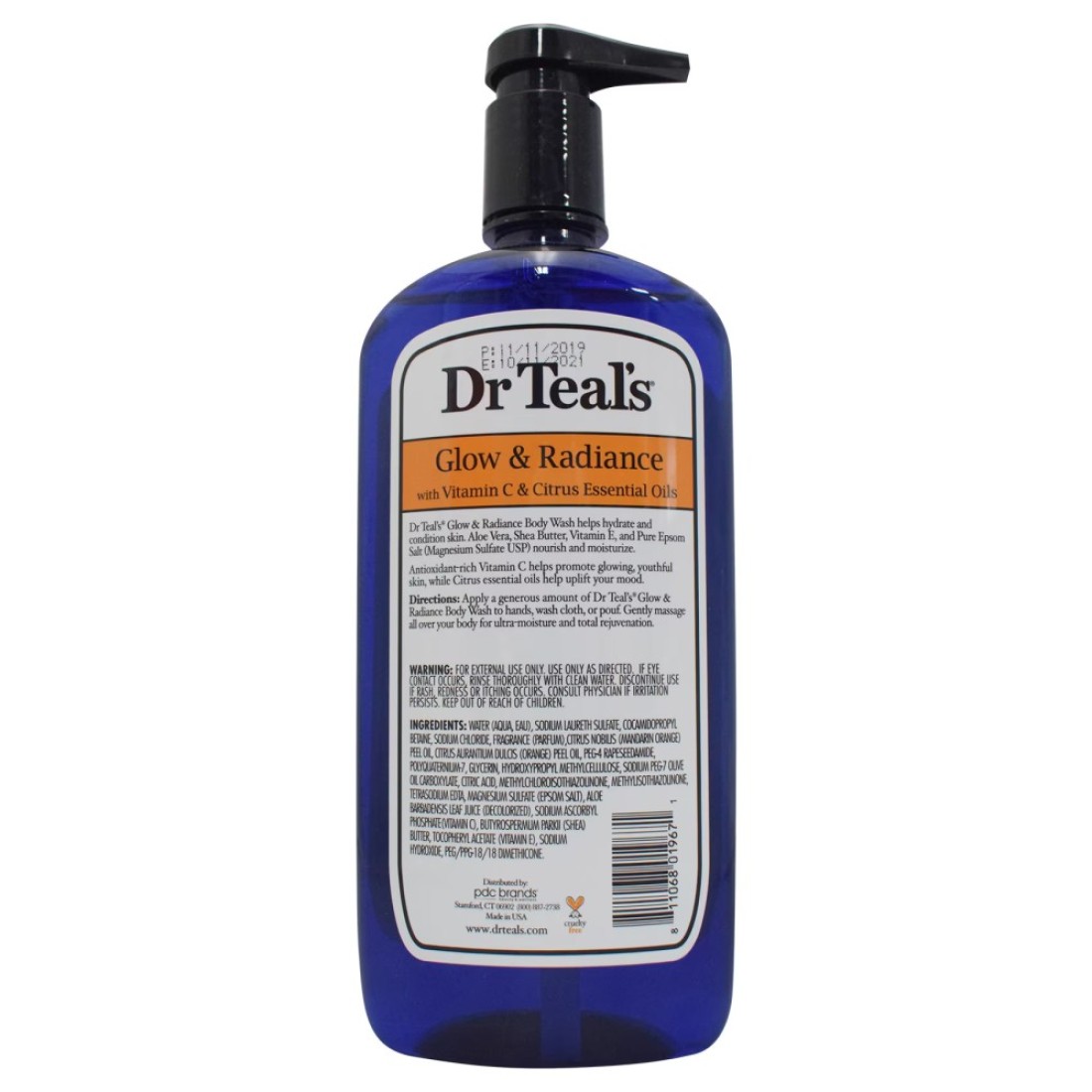 Dr. Teal&#39;s Glow &amp; Radiance Body Wash With Pure Epsom Salt 710ml