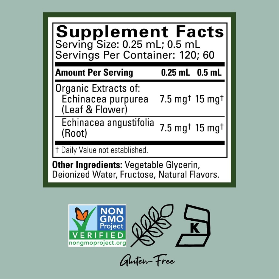 CHILDLIFE ESSENTIALS Echinacea for Kids Kids Echinacea Drops Liquid Echinacea Tincture Alcohol Free Echinacea Liquid Supplement for Babies Toddlers Children Natural Orange 1 Fl Oz Pack of 2