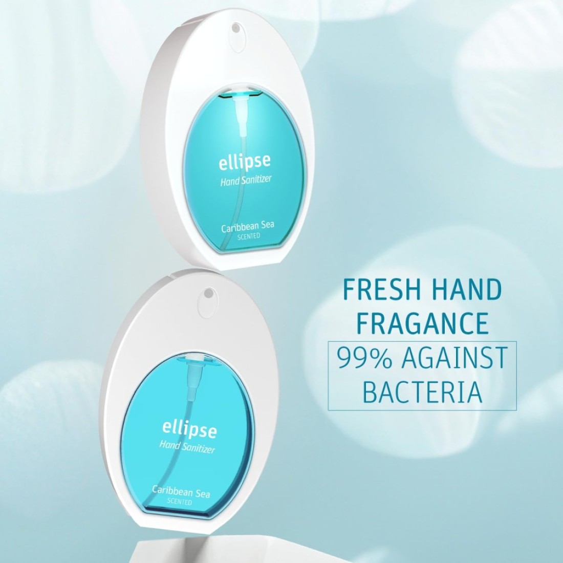 EllipseCaribbean Sea Hand Sanitizer Spray Hand Fragrance 128 Fl Oz Portable QuickDry Formula with Natural Fruit Scents Perfect OntheGo Protection Travel Size Aesthetic Bottle Pack of 3