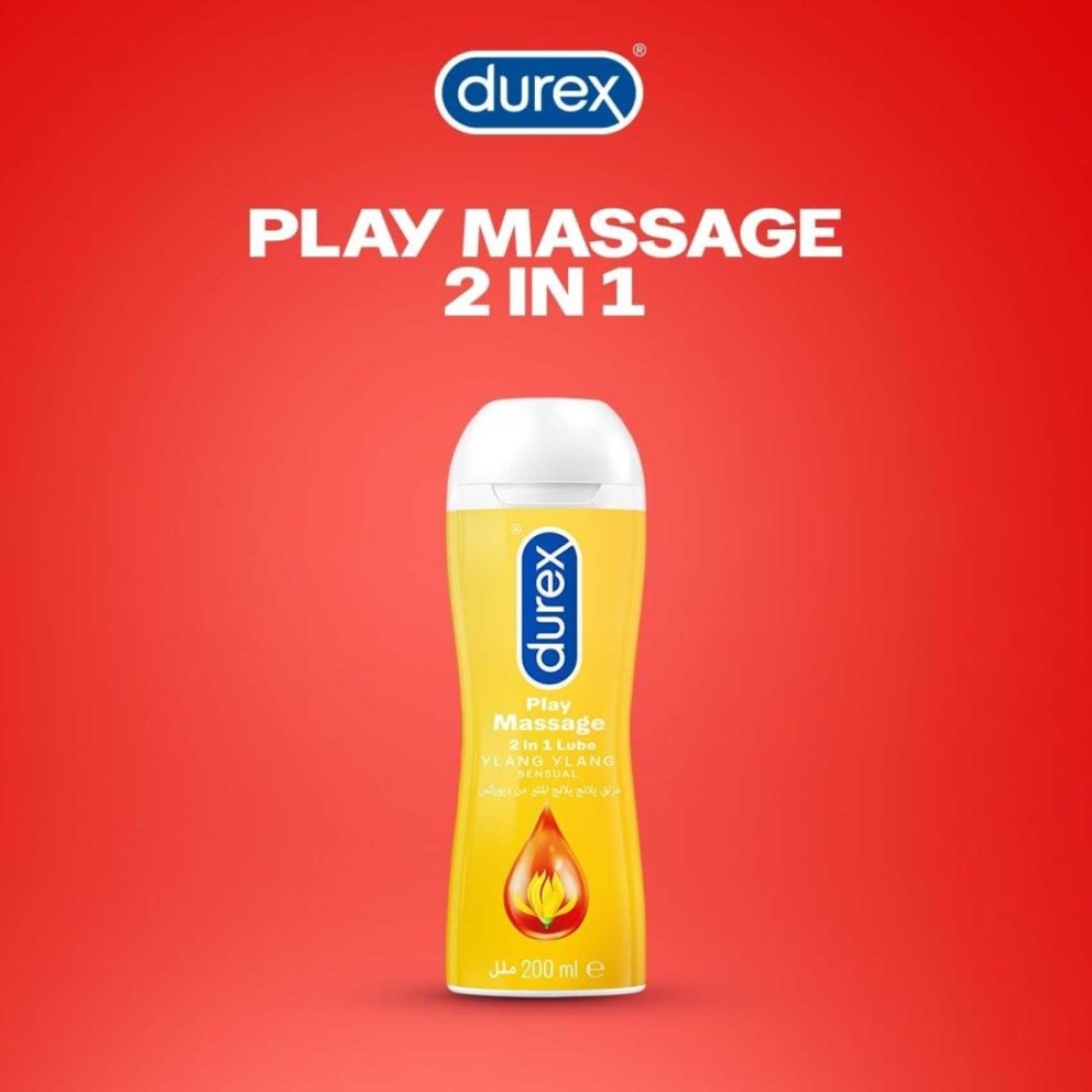 Durex Play Massage 2 in 1 Lubricant with Ylang Ylang Sensual 200ml