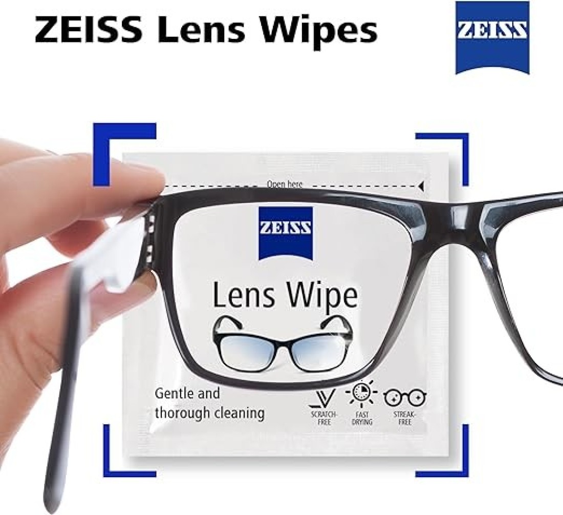 Zeiss Lens Wipes - Pack of 200, White, 200 Count (Pack of 1)