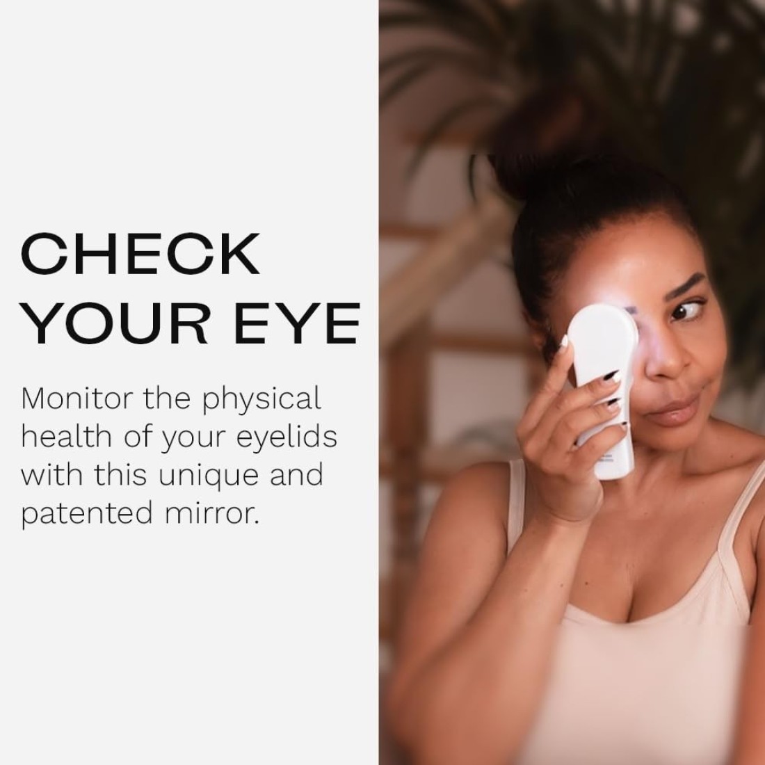 iChek by Avenova An Illuminated Magnifying Eyelid Eyelash Mirror for Blepharitis Chalazion Styes Dry Eyes Contact Lenses and Lash Extensions