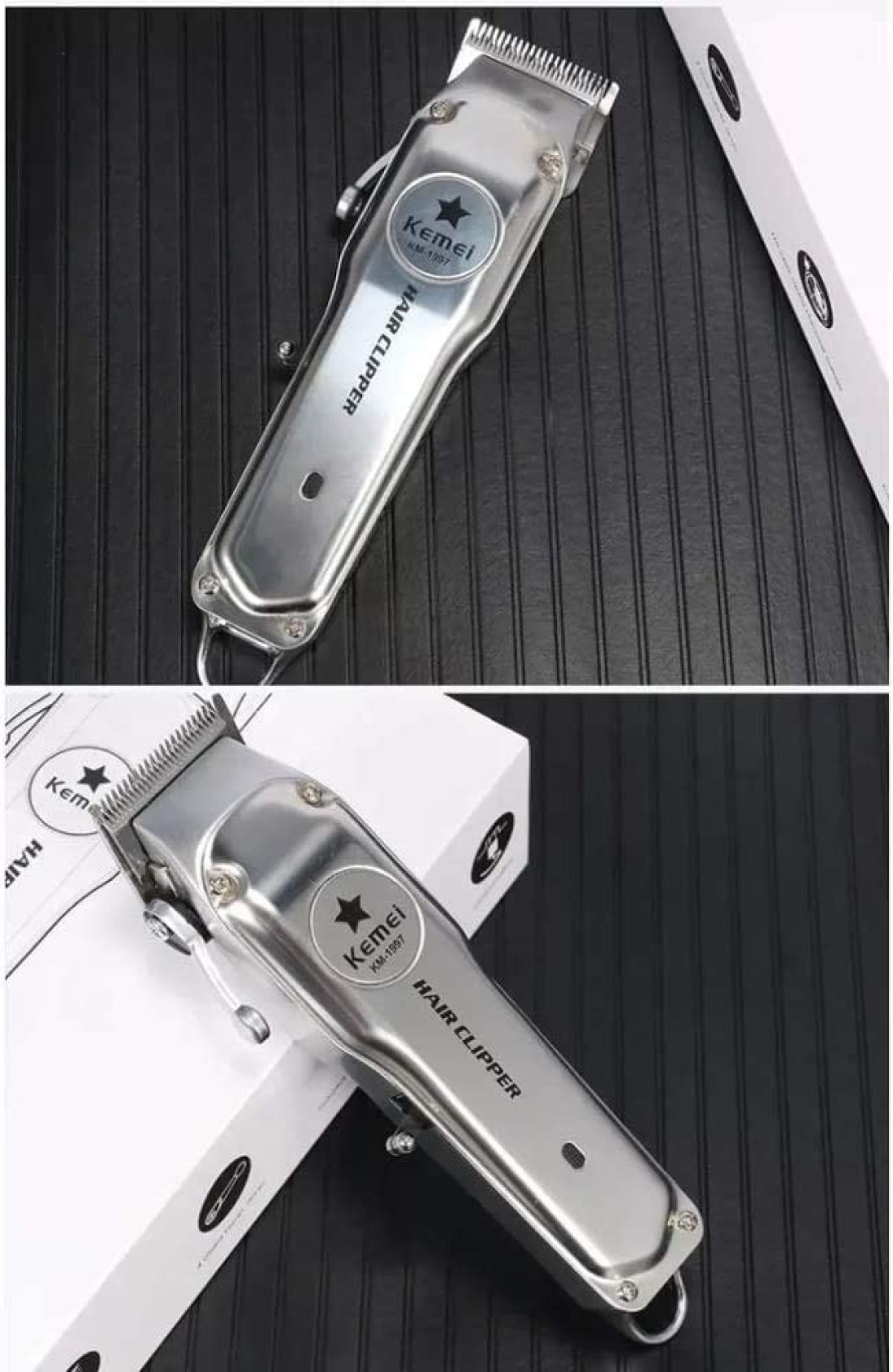 Kemei Km-1997 All-Metal Professional Hair Clipper Electric Cordless Hair Trimmer For Men Hair Cutter Hair Cutting Machine Barber