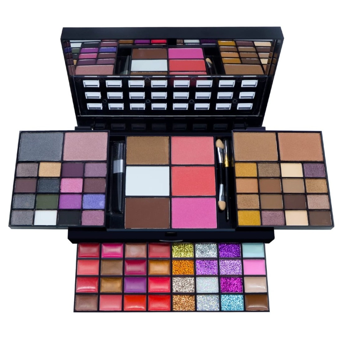All in One Makeup Kit for Women Full Kit 74 Colors Professional Makeup Gift Set Include 36 Eyeshadow 16 Lip Gloss 12 Glitter Cream 4 Concealer 3 Blusher 2 Highlight and Contour 1 Bronzer