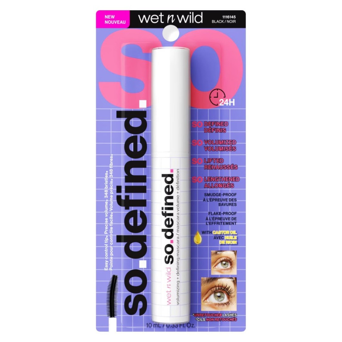 Wet n Wild So Defined Volumizing Plus Defining Mascara Black 10ml