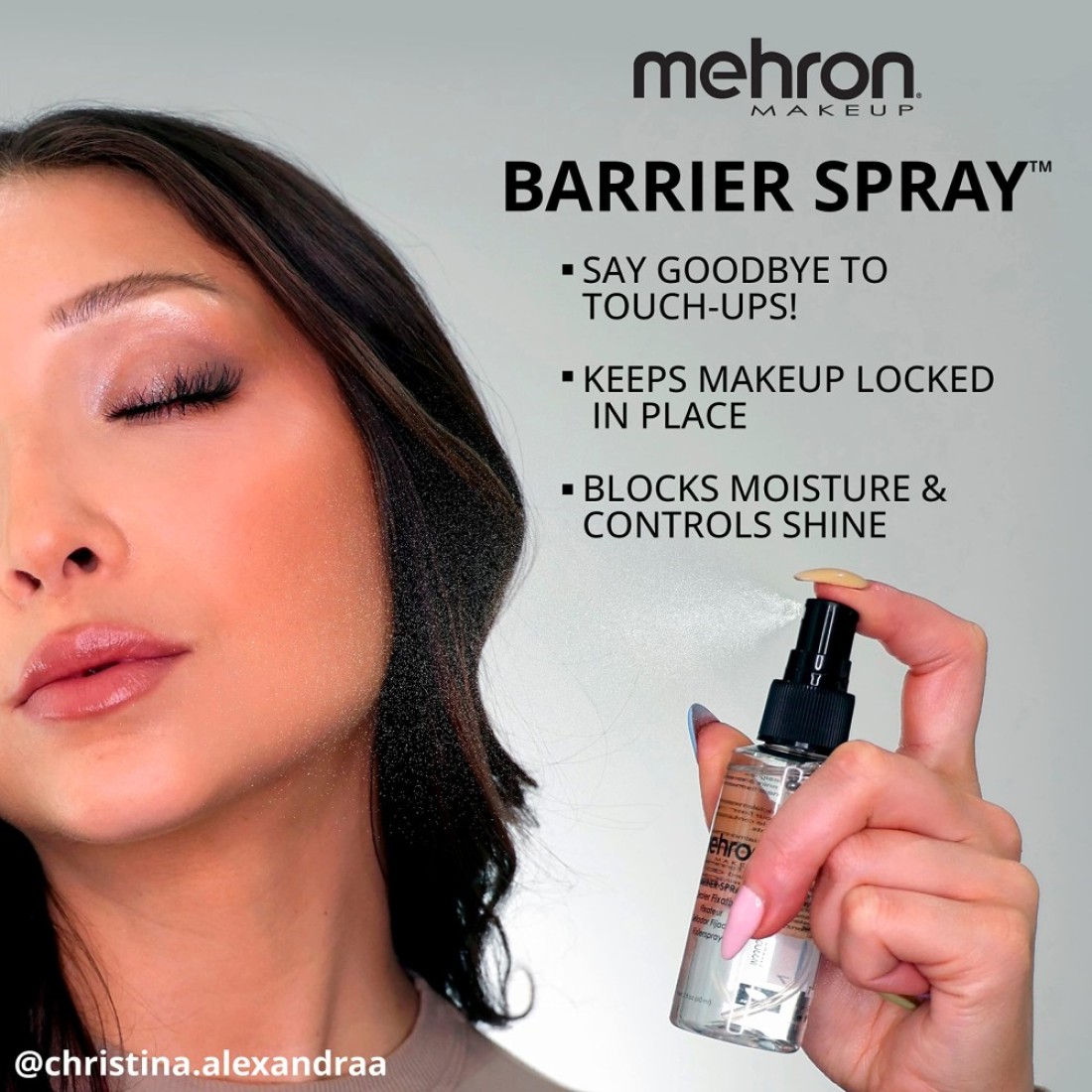 Mehron Makeup Barrier Spray Setting Spray for Makeup Makeup Setting Spray for Face 1 fl oz 29 ml