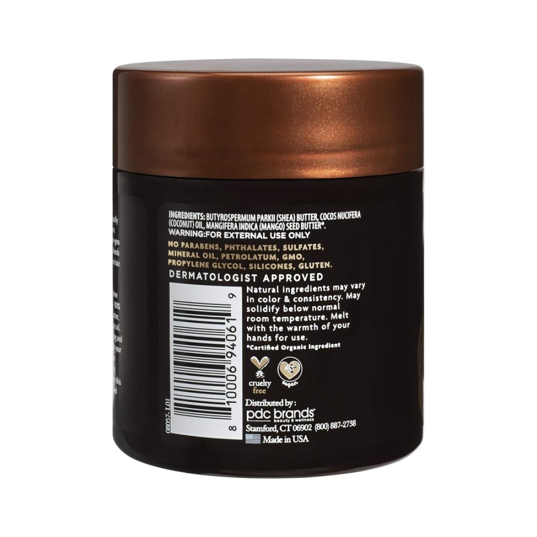 Cantu Skin Therapy Hydrating Raw Blends Body Butter Mango Butter Shea Butter and Coconut Oil 55 Ounce