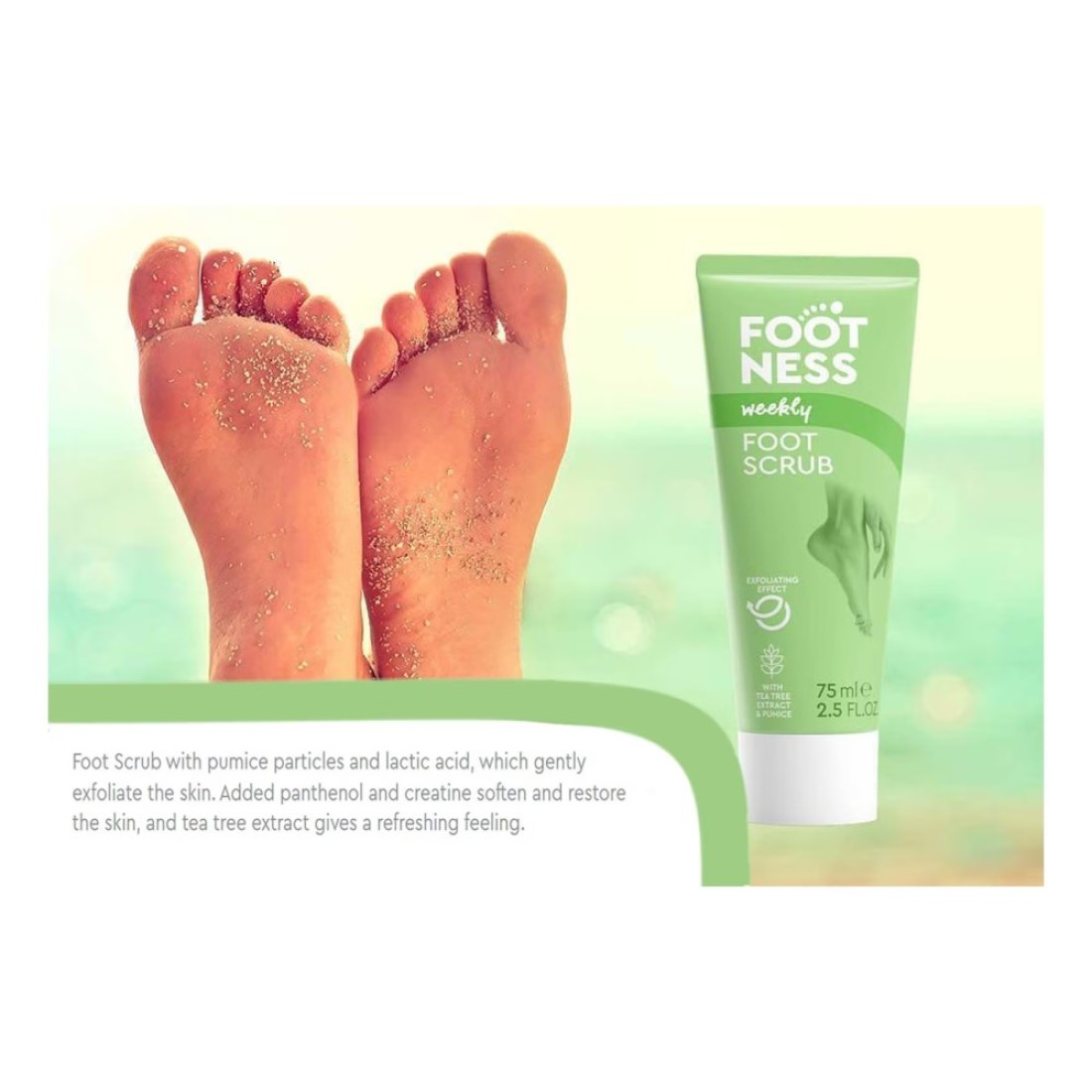 Footness Foot Scrub Green 75ml