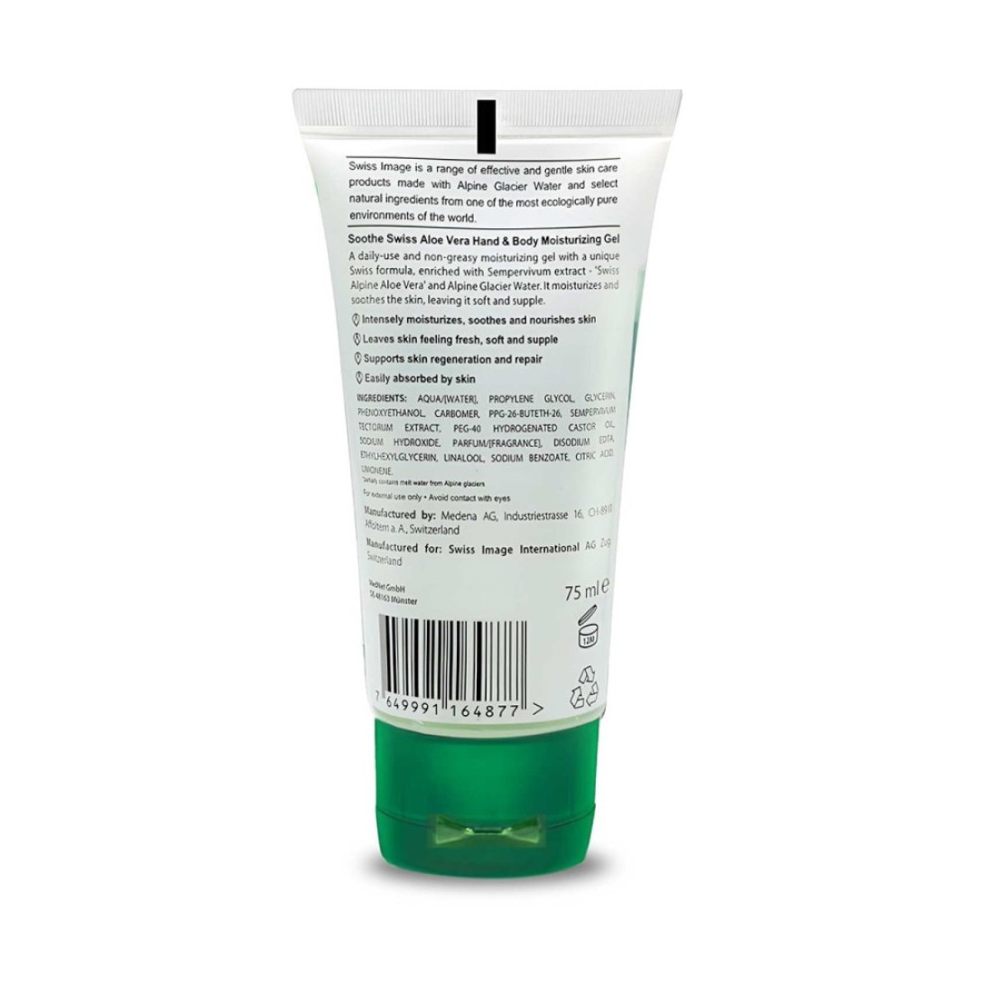 Swiss Image Soothe Swiss Aloe Vera Hand &amp; Body Moisturizing Gel 75ml