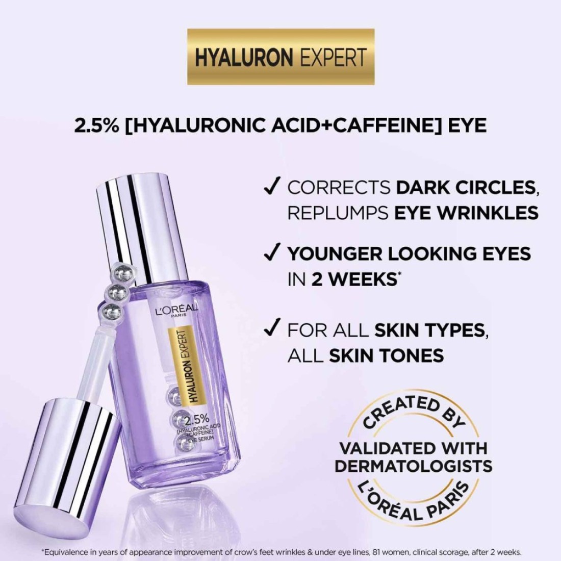L&#39;Oreal Paris Hyaluron Expert Eye Serum Clear 20ml