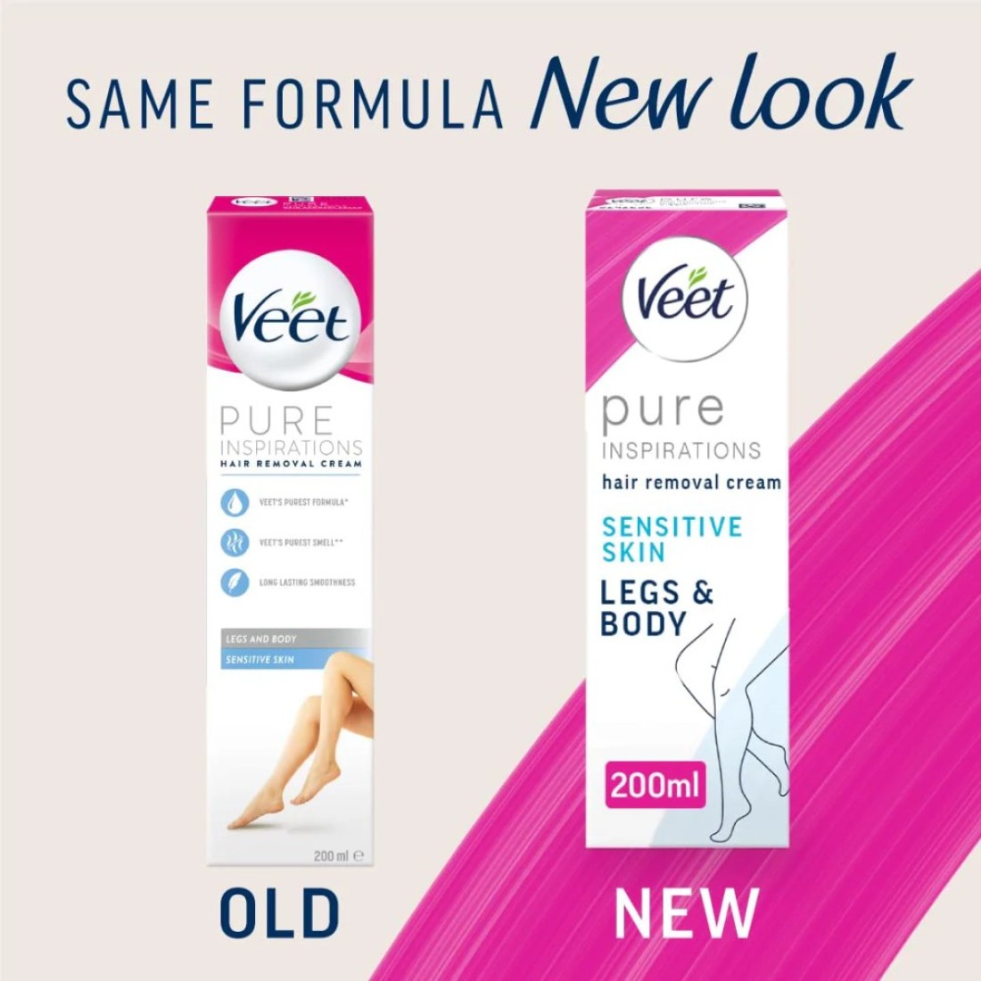 VeetHair Removal Cream Sensitive Skin with Aloe Vera Vitamin E 200ml