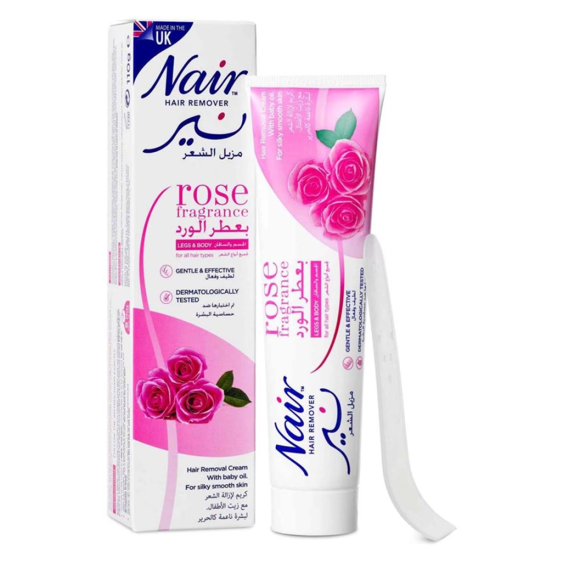 Nair Hair Remover Rose Fragrance Cream White 110g Pack of 2
