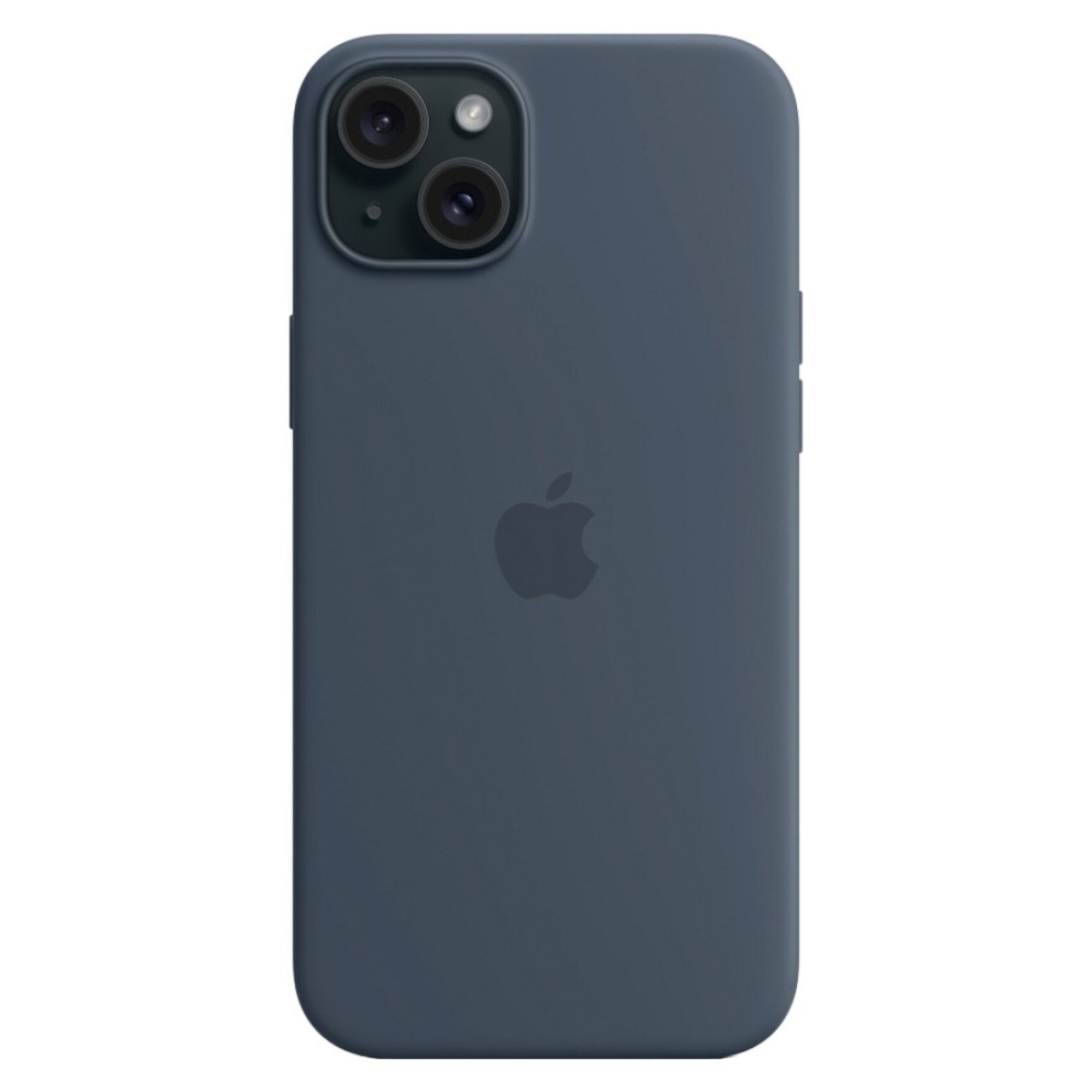 Apple Silicone Case Cover With MagSafe For iPhone 15 Plus Storm Blue